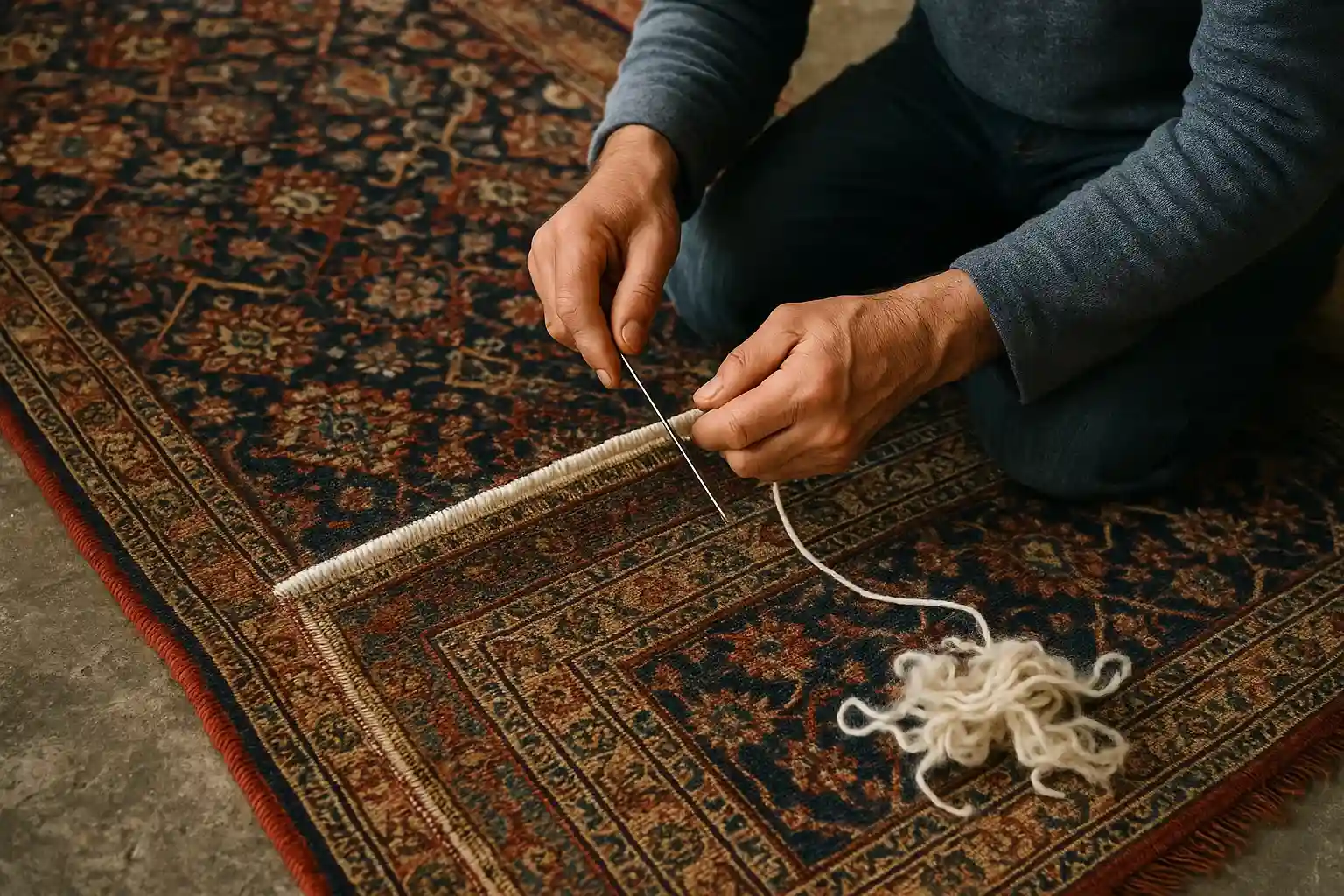 Pourquoi confier le re-lainage de votre tapis à un professionnel ?