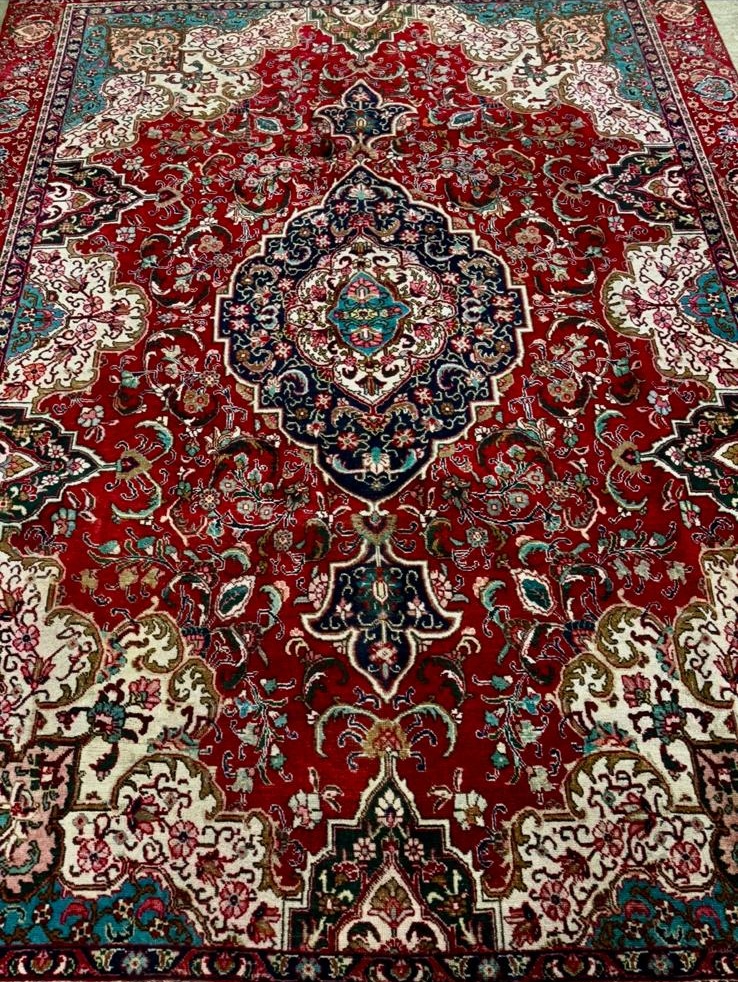 tapis après ravivement couleur